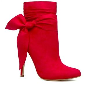 Shoe dazzle  KARINA BOW ACCENT BOOTIE;size 81/2